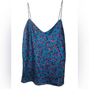 PAIGE Cicely Blue and Pink Floral Camisole